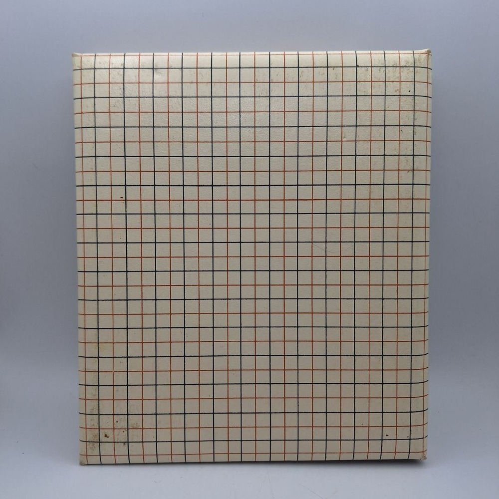 Vintage CR Gibson Address Book Organizer Grid Pattern Broken Cover Binding - Picture 2 of 12